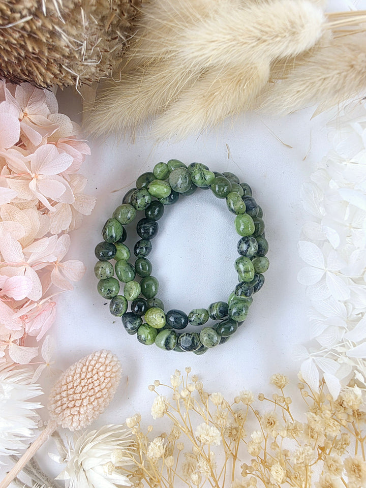 Jade Bracelet - Tumbled 6/8mm #4