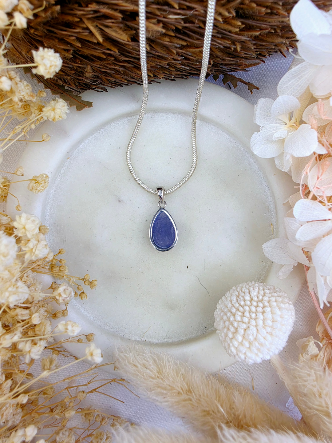Tanzanite Silver Pendant (Rare)