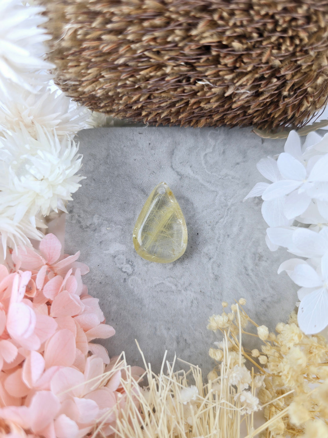 Golden Rutile Quartz Pendant