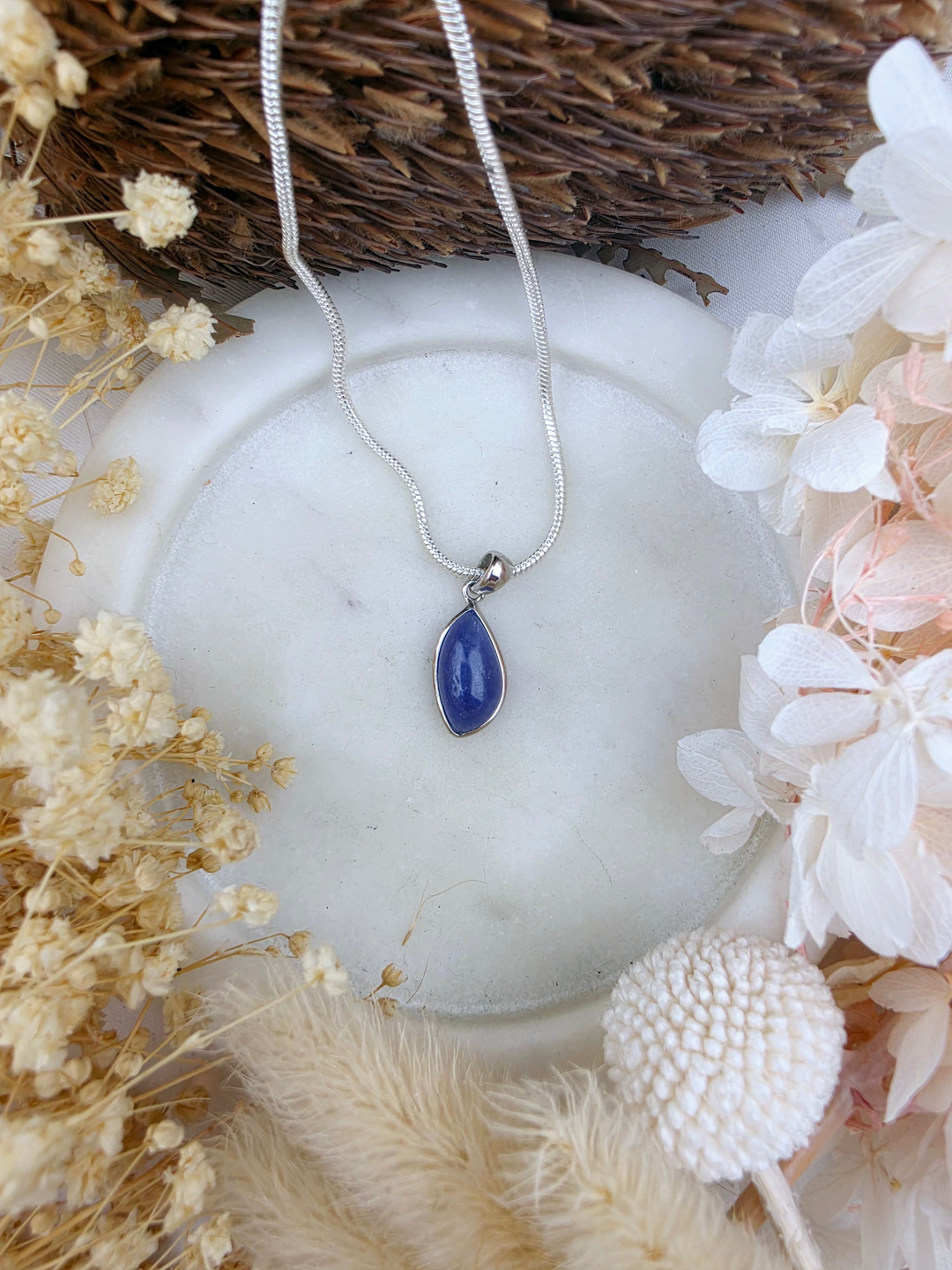 Tanzanite Silver Pendant (Rare)
