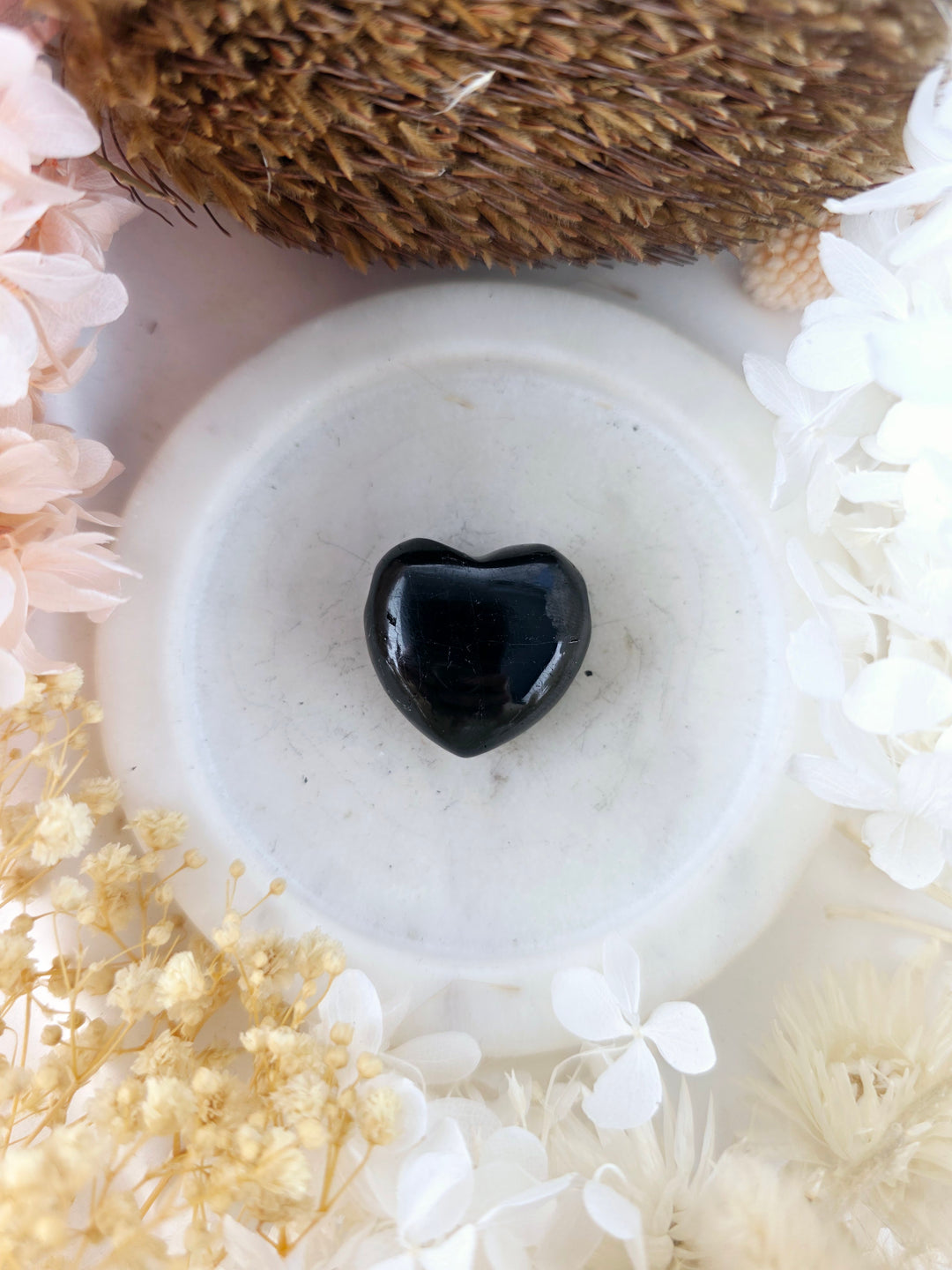Black Tourmaline Heart Pendant