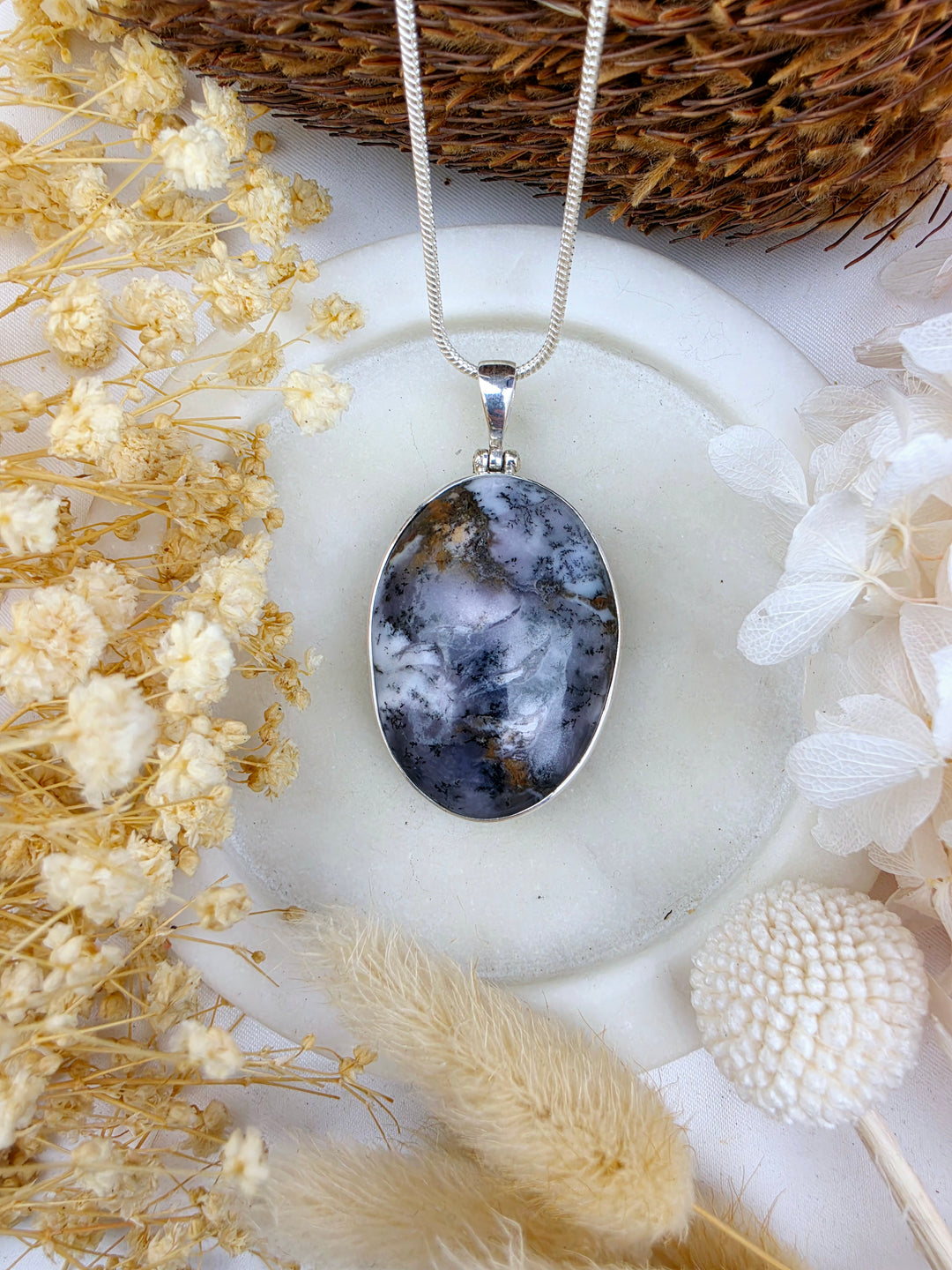 Merlinite Silver Pendant — Everyday Magic