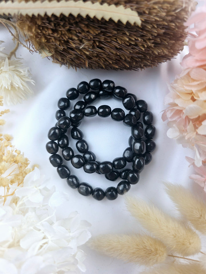 Shungite Bracelet - Tumbled 8/10mm