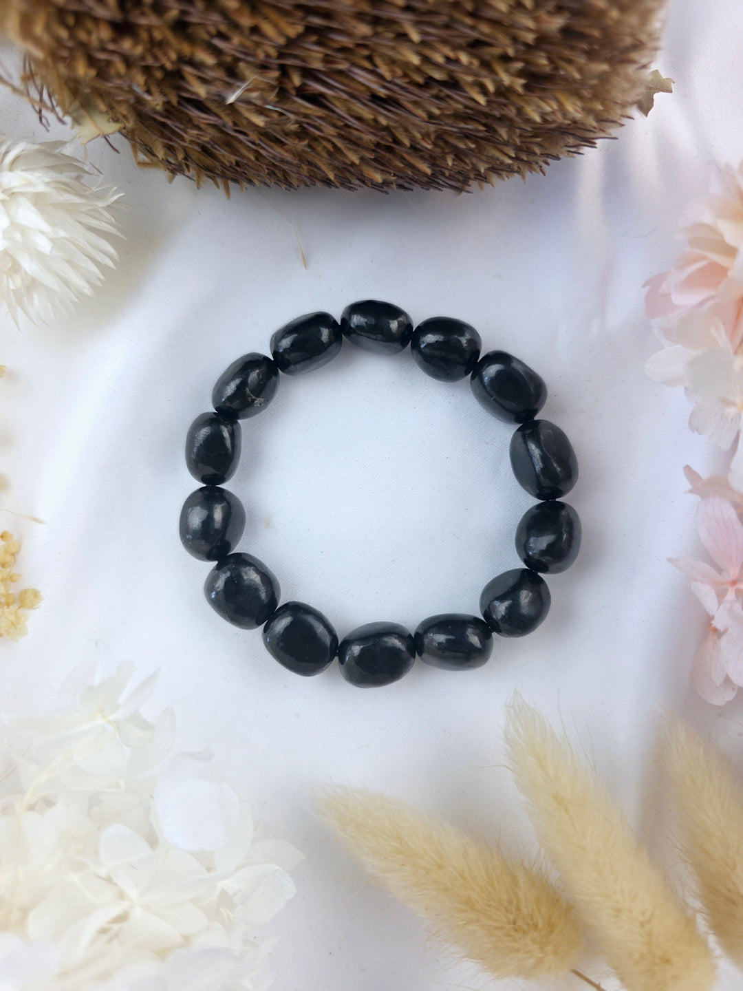 Shungite Bracelet - Tumbled 15/16mm