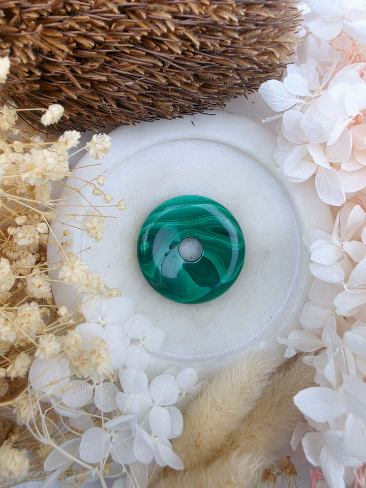 Malachite Circle Of Light Pendant