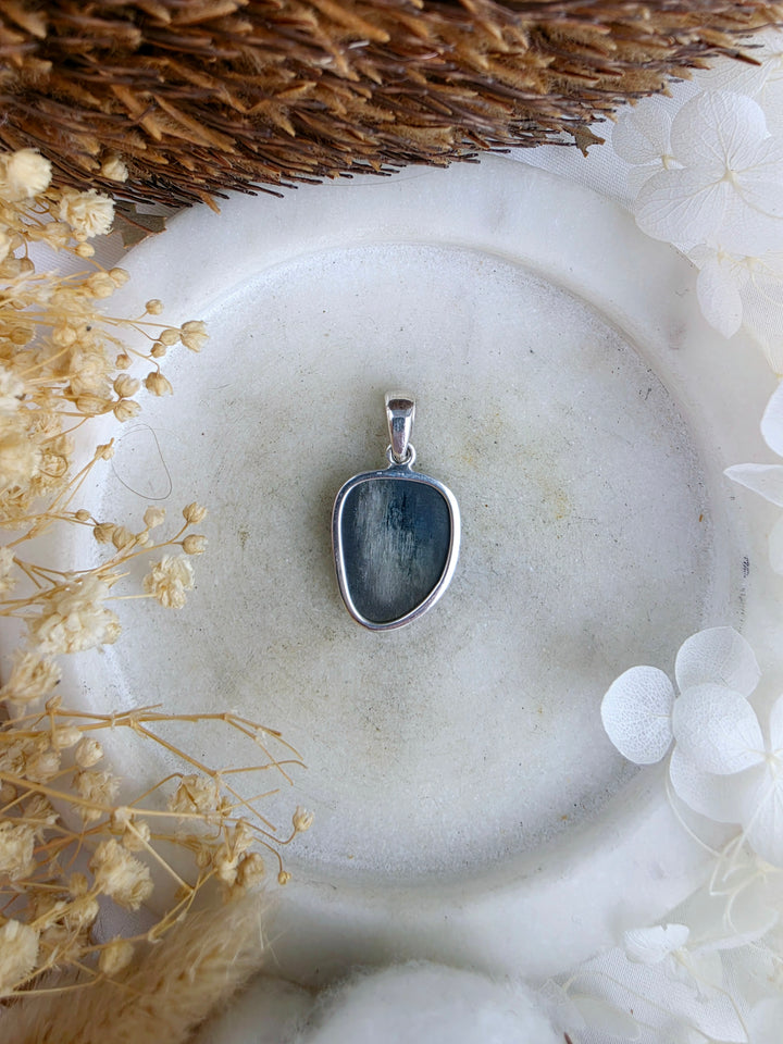 Blue Kyanite Silver Pendant