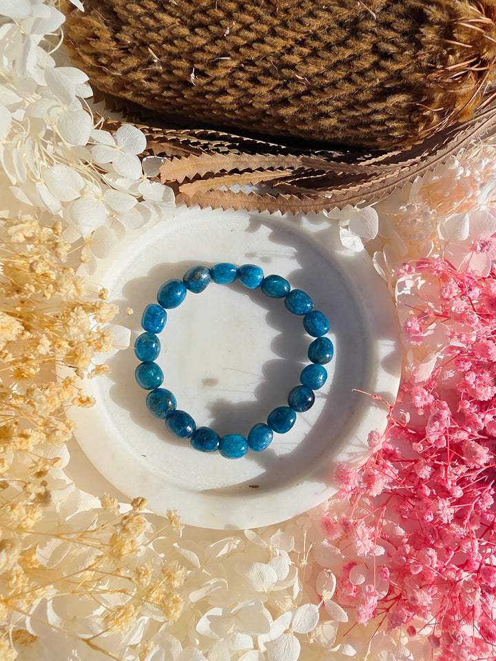 Blue Apatite Bracelet - 8mm