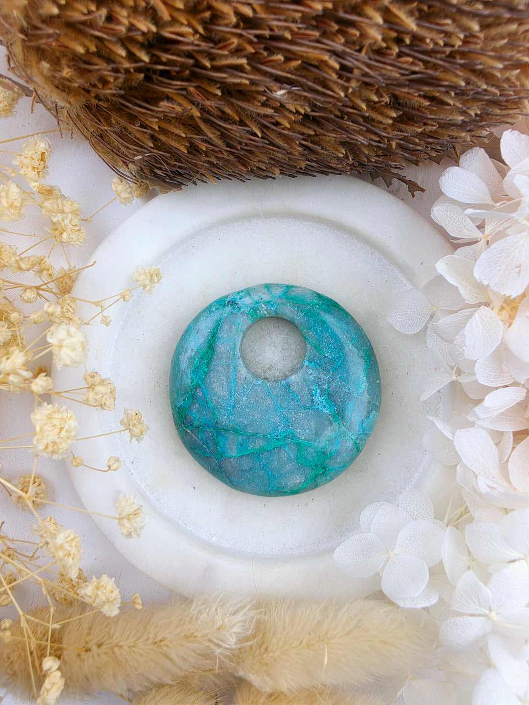 Chrysocolla Eclipse Pendant
