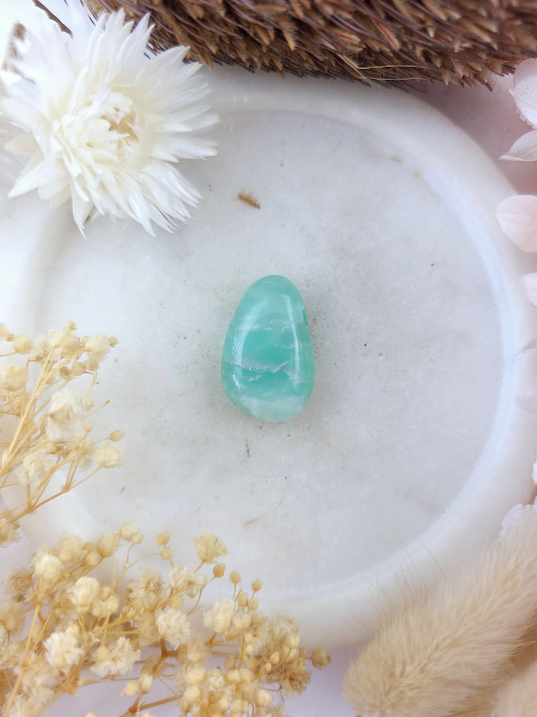 Chrysoprase Tumbled Pendant