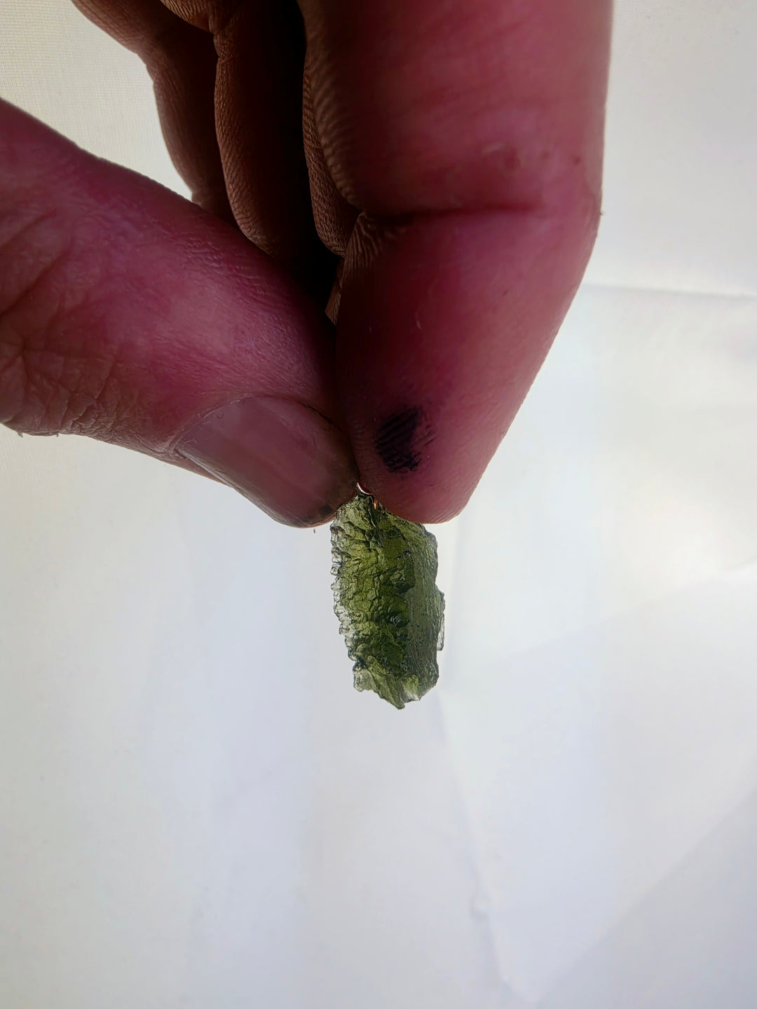Moldavite Silver Pendant