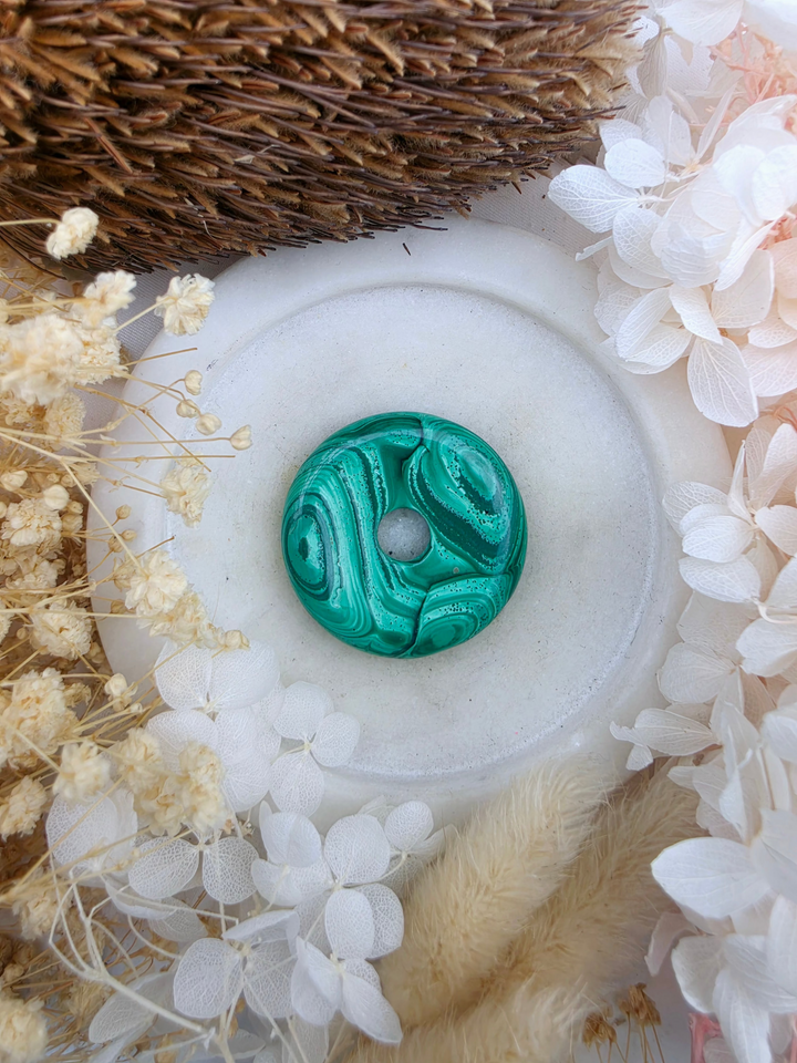 Malachite Circle Of Light Pendant