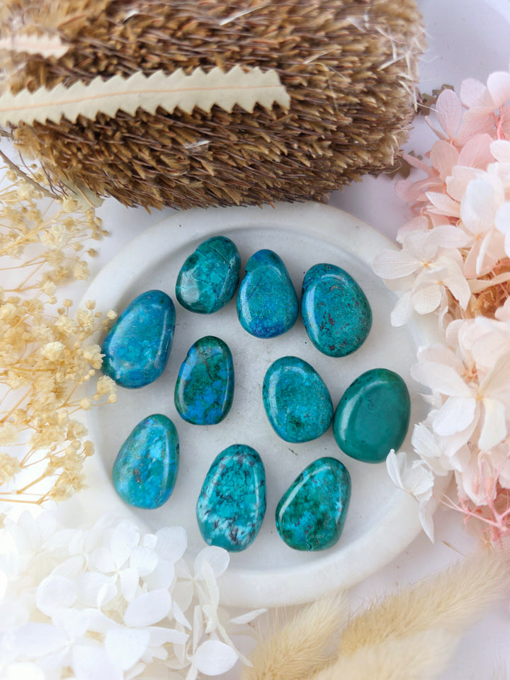 Chrysocolla Tumbled Pendant