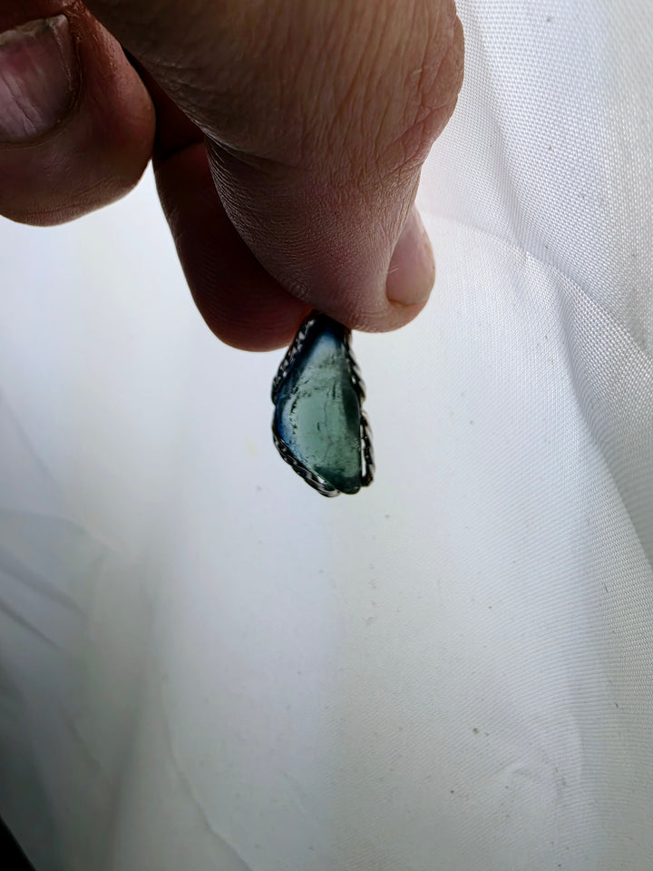 Indicolite (Blue) Tourmaline Silver Pendant