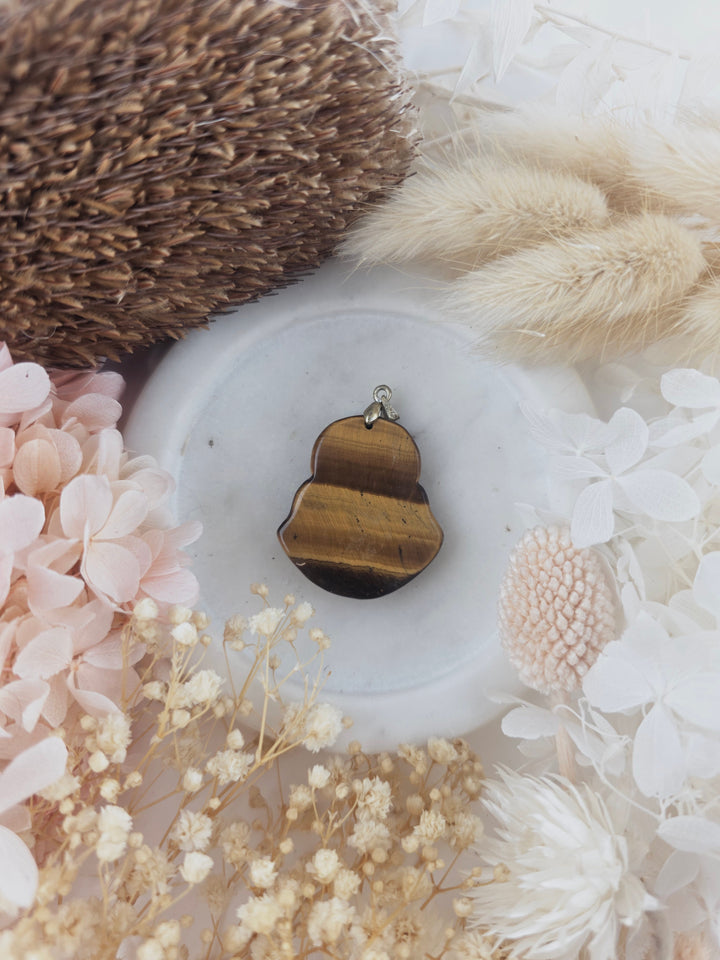 Tigers Eye Buddha Pendant