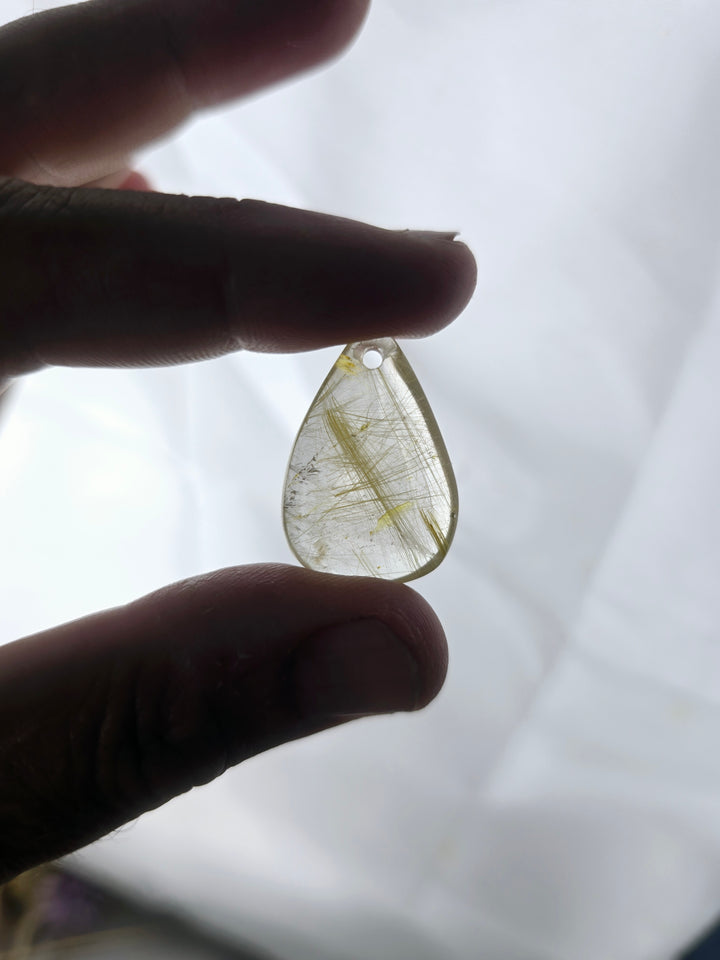 Golden Rutile Quartz Pendant
