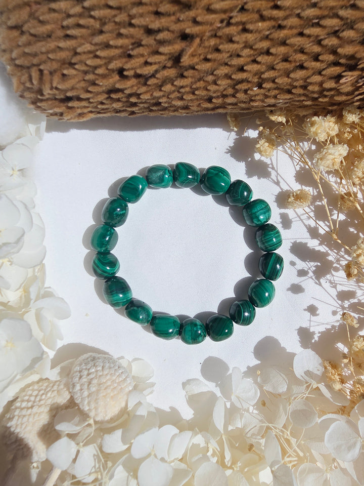 Malachite Bracelet - 10/12mm — Transform & Rise