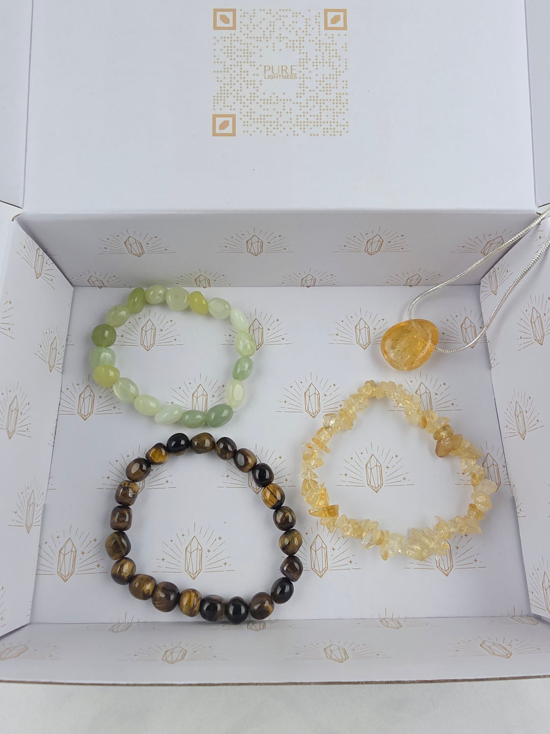 Call In Abundance Bracelets and Pendant — The Golden Flow Set
