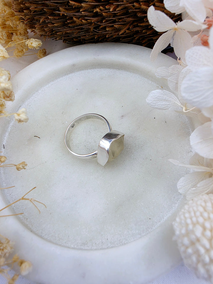Libyan Desert Glass Silver Ring — Written in the Stars