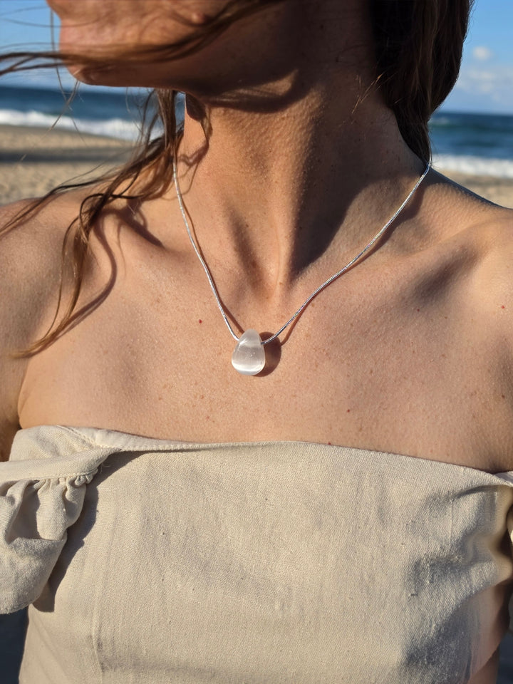 Selenite Small Pendant