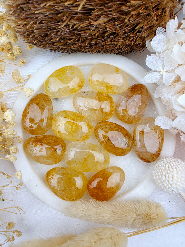 Golden Healer Tumbled Pendant — Golden Healing