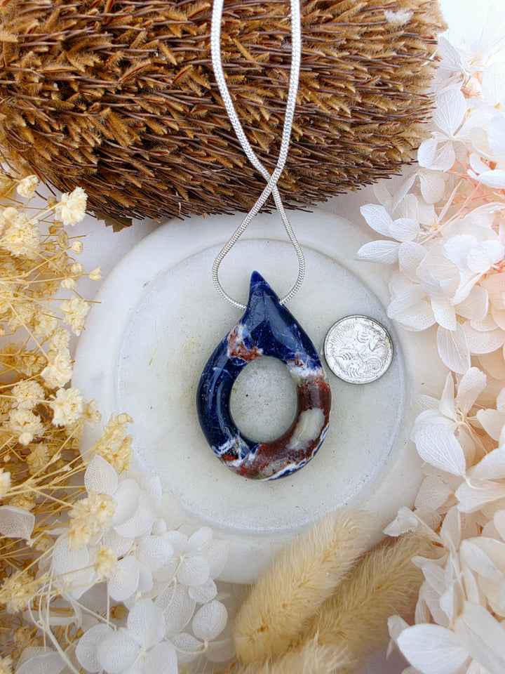 Sodalite Tear Drop Pendant