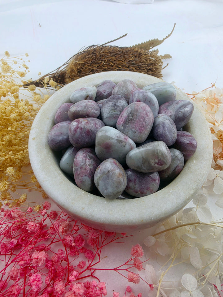 Pink Tourmaline Tumbled Stone