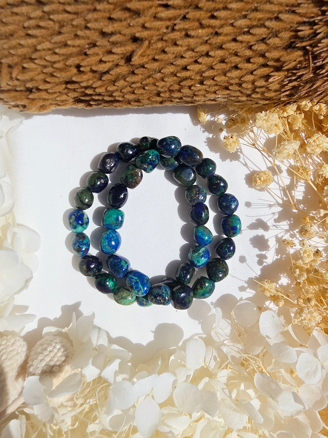 Azurite Malachite Bracelet - 10mm