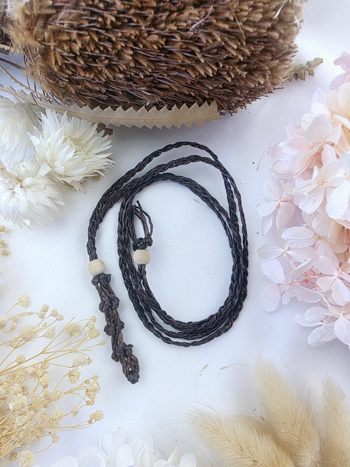 Macrame Net Crystal Holder Necklace