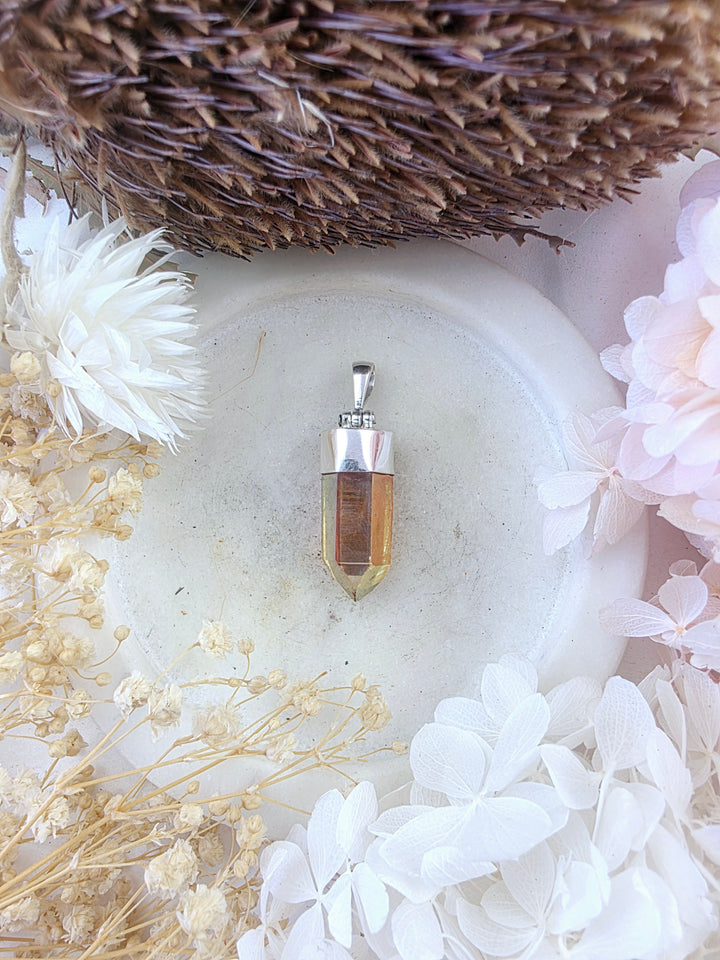 Sunset Aura Silver Pendant