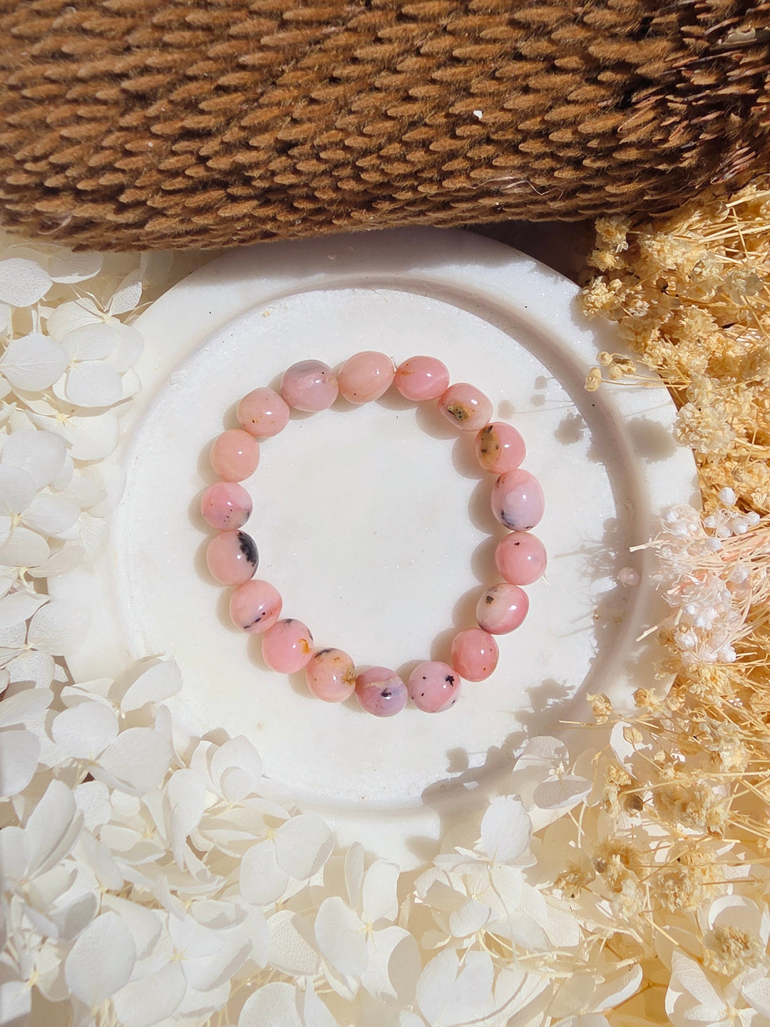 Pink Opal Bracelet - 8/10mm