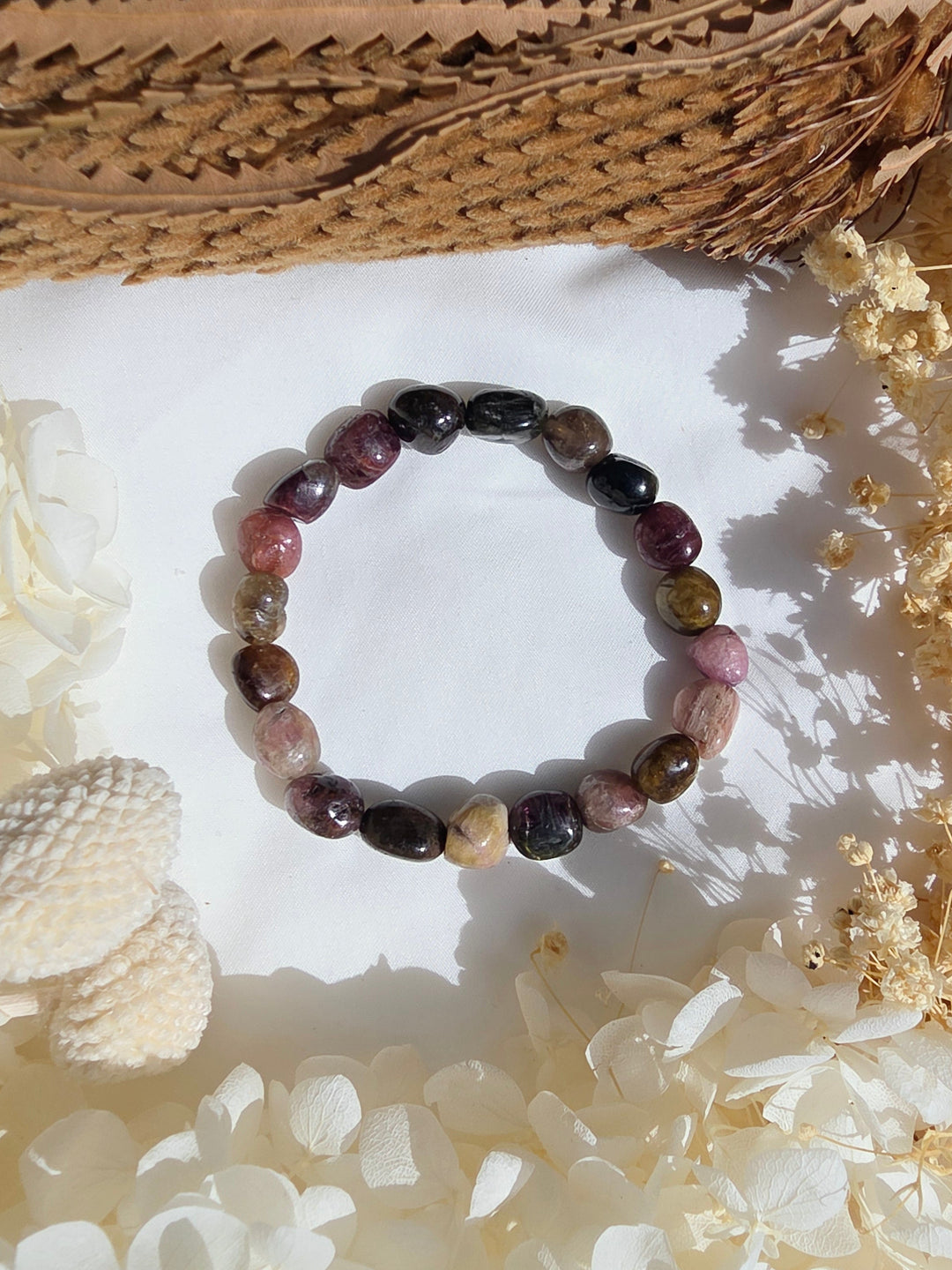 Watermelon Tourmaline Bracelet - 6/10mm