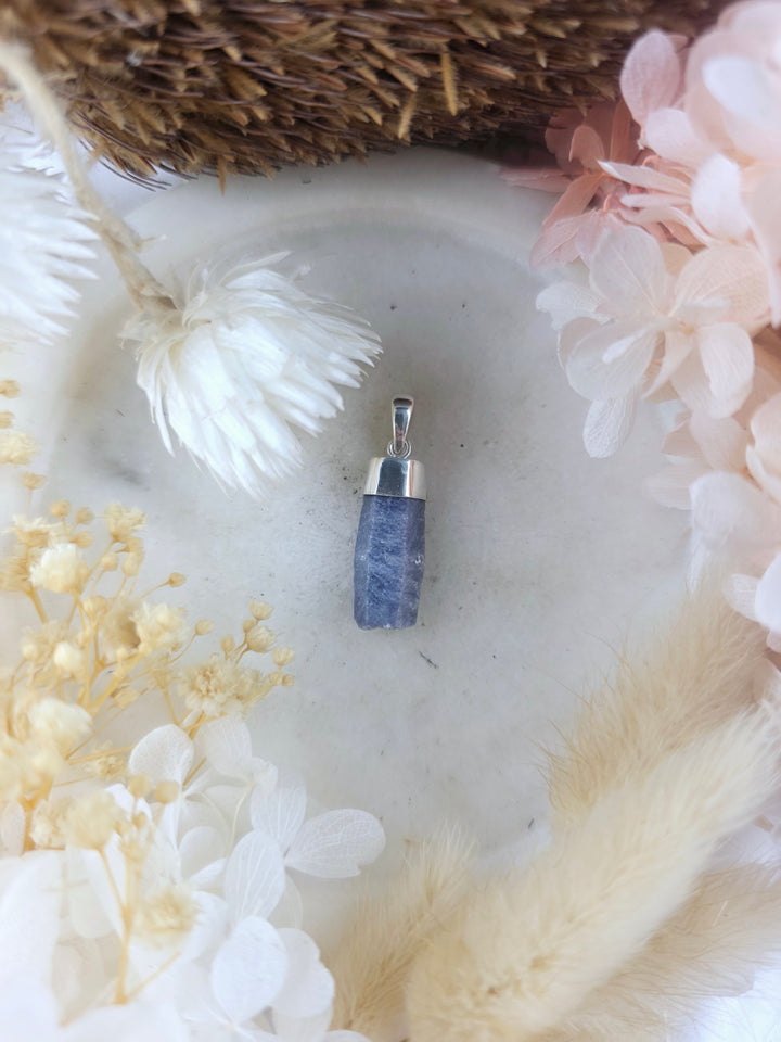 Sapphire Silver Pendant