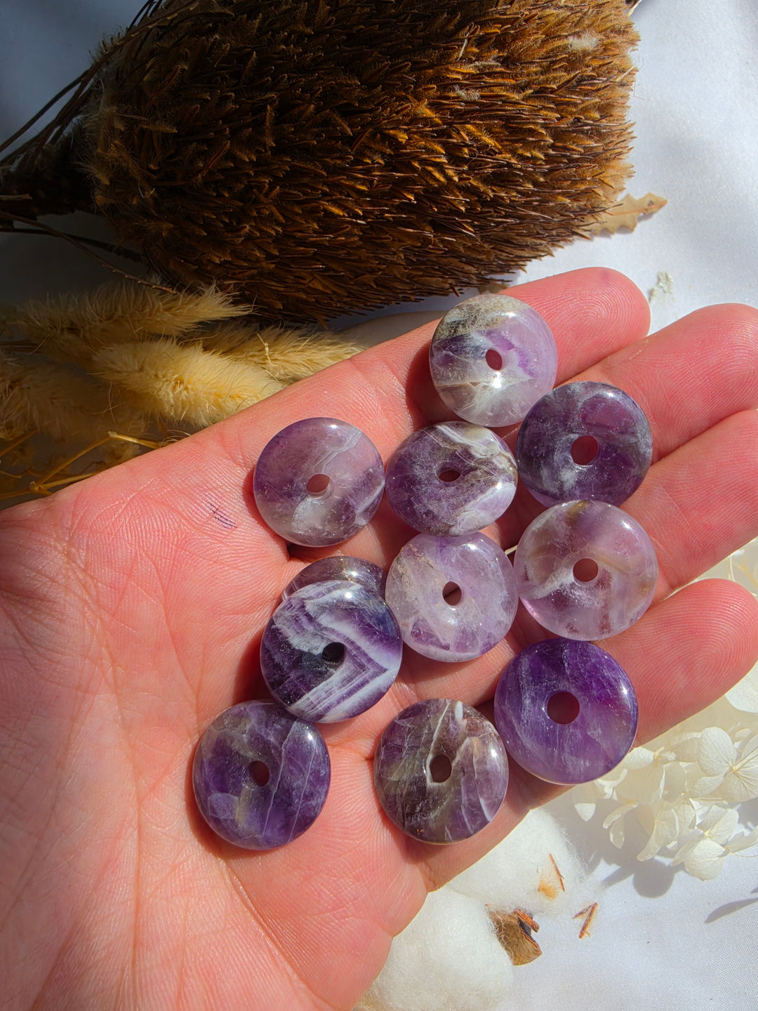 Amethyst Donut Pendant