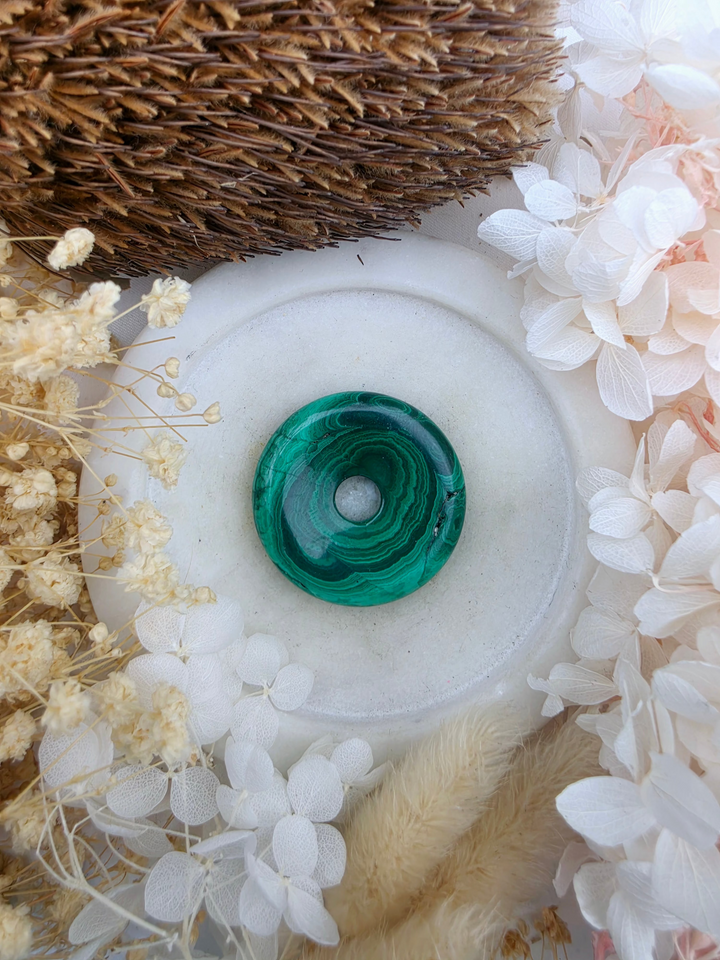 Malachite Circle Of Light Pendant