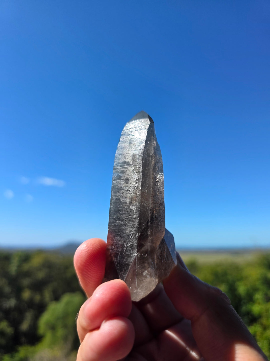 Lemurian Smoky Quartz Laser