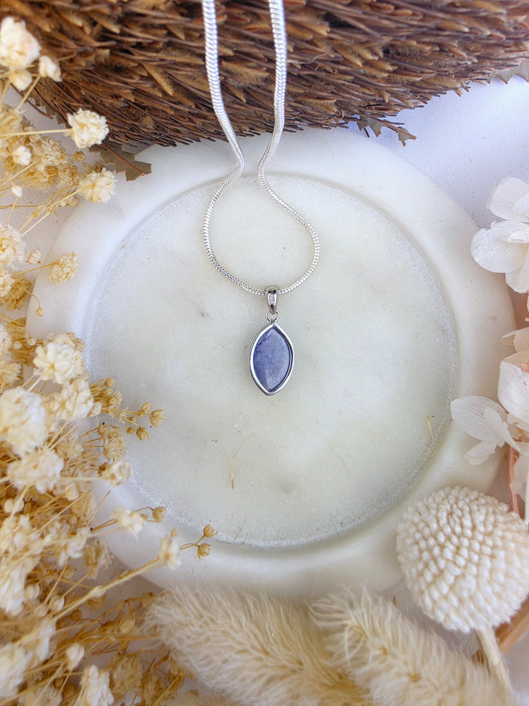 Tanzanite Silver Pendant (Rare)