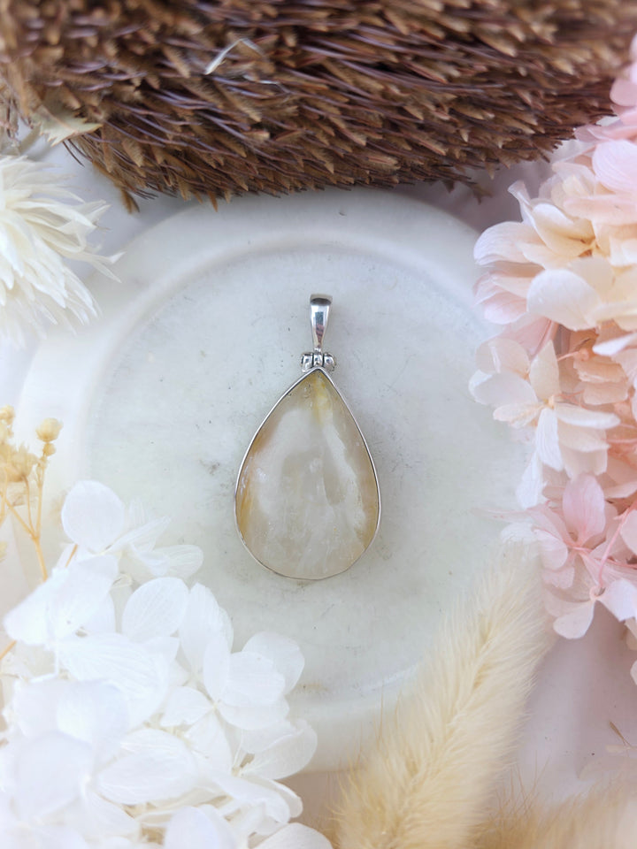 Golden Healer Silver Pendant