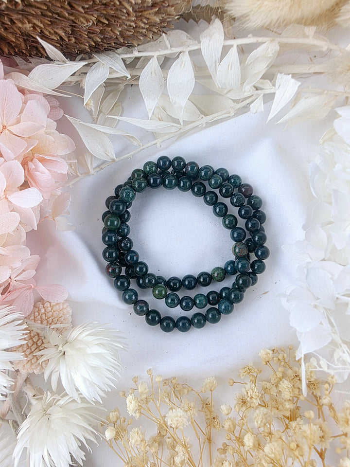 Bloodstone Jasper Bracelet - 6mm
