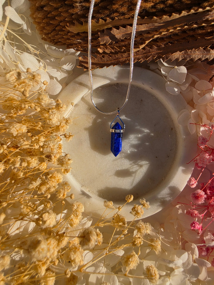 Lapis Lazuli Alignment Silver Pendant