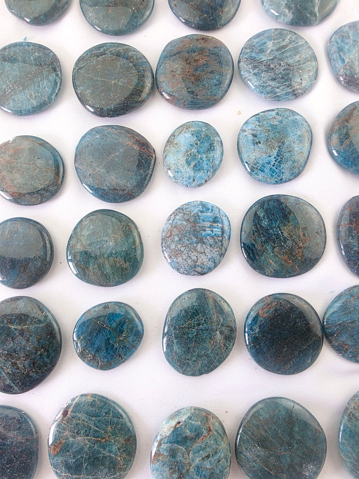 Blue Apatite Flat Stone