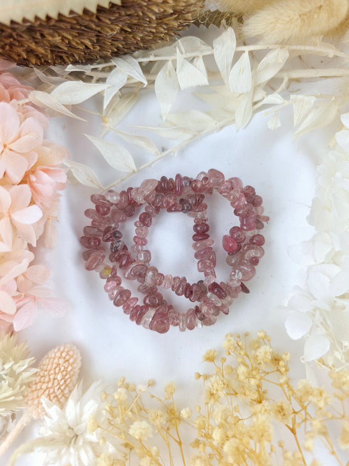 Strawberry Quartz Bracelet - Chip