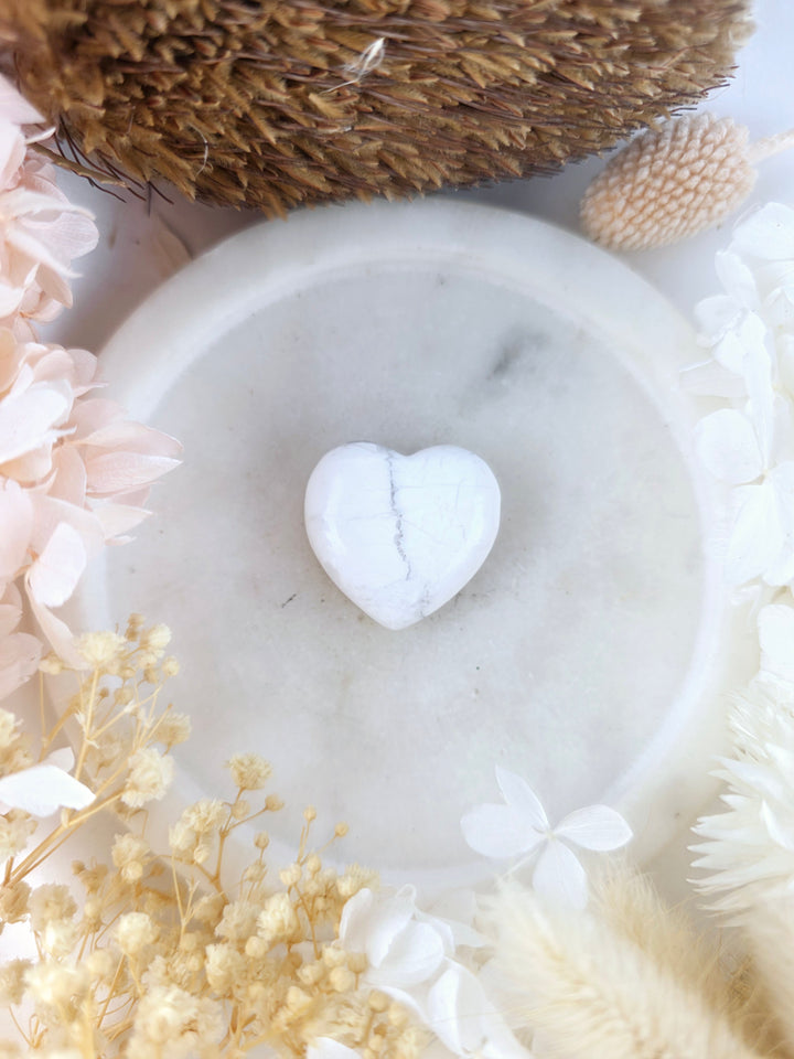 Howlite Heart Pendant
