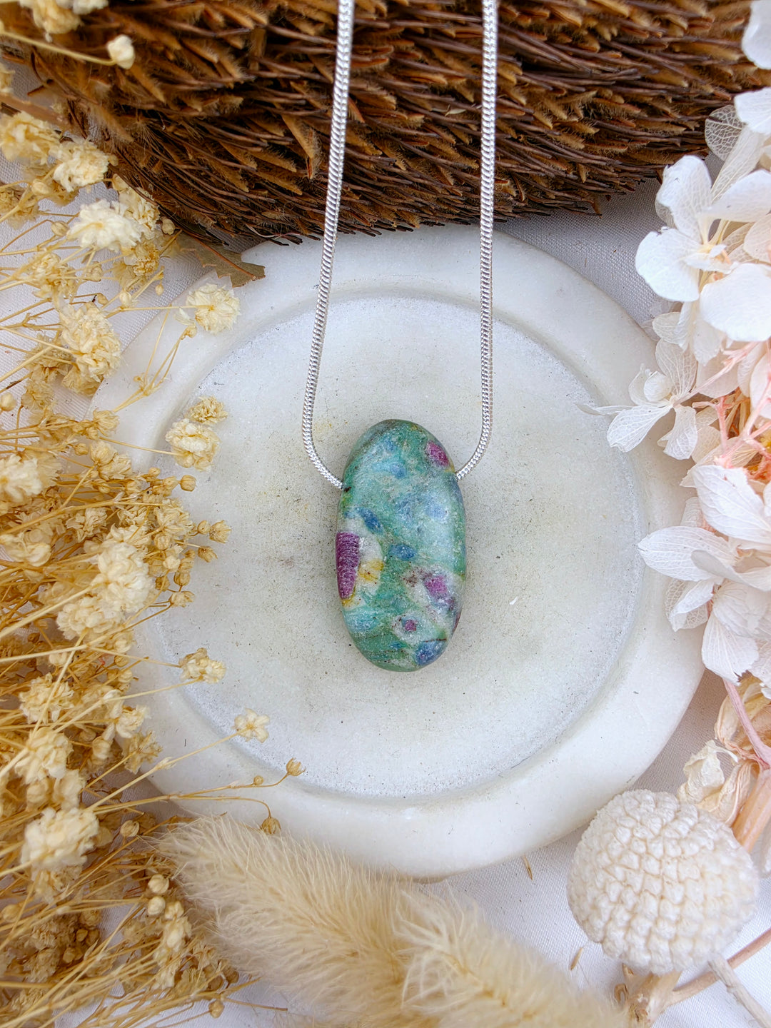 Ruby Fuchsite Pendant