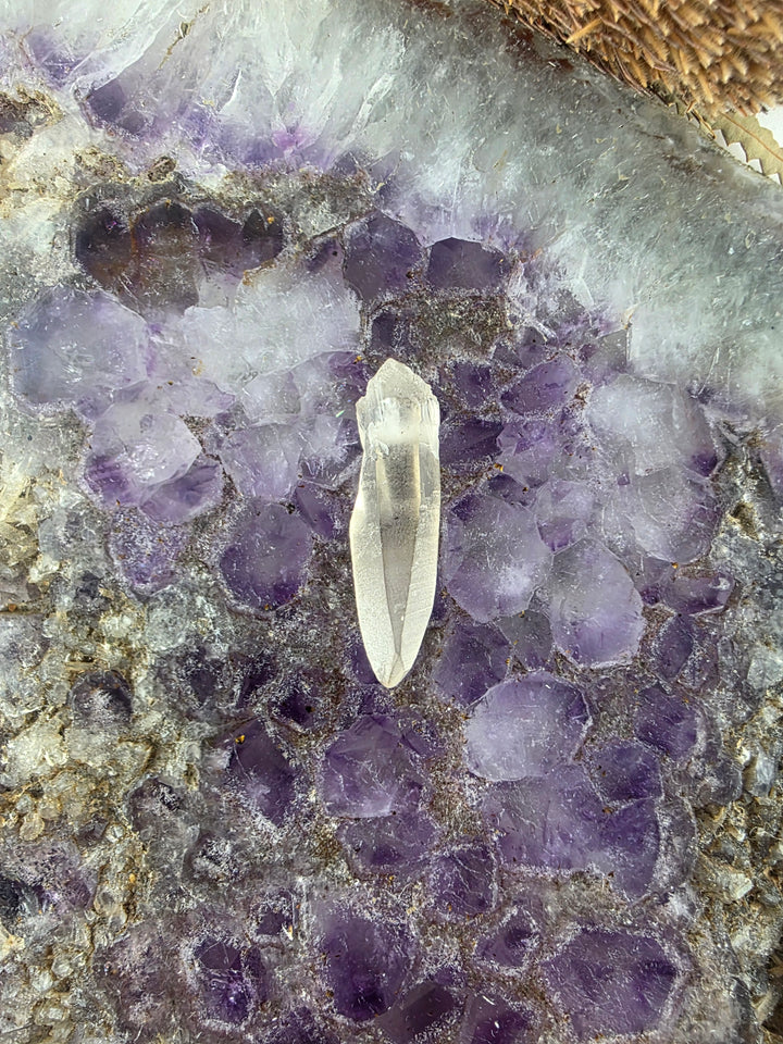 Lemurian Smoky Quartz Laser Pendant