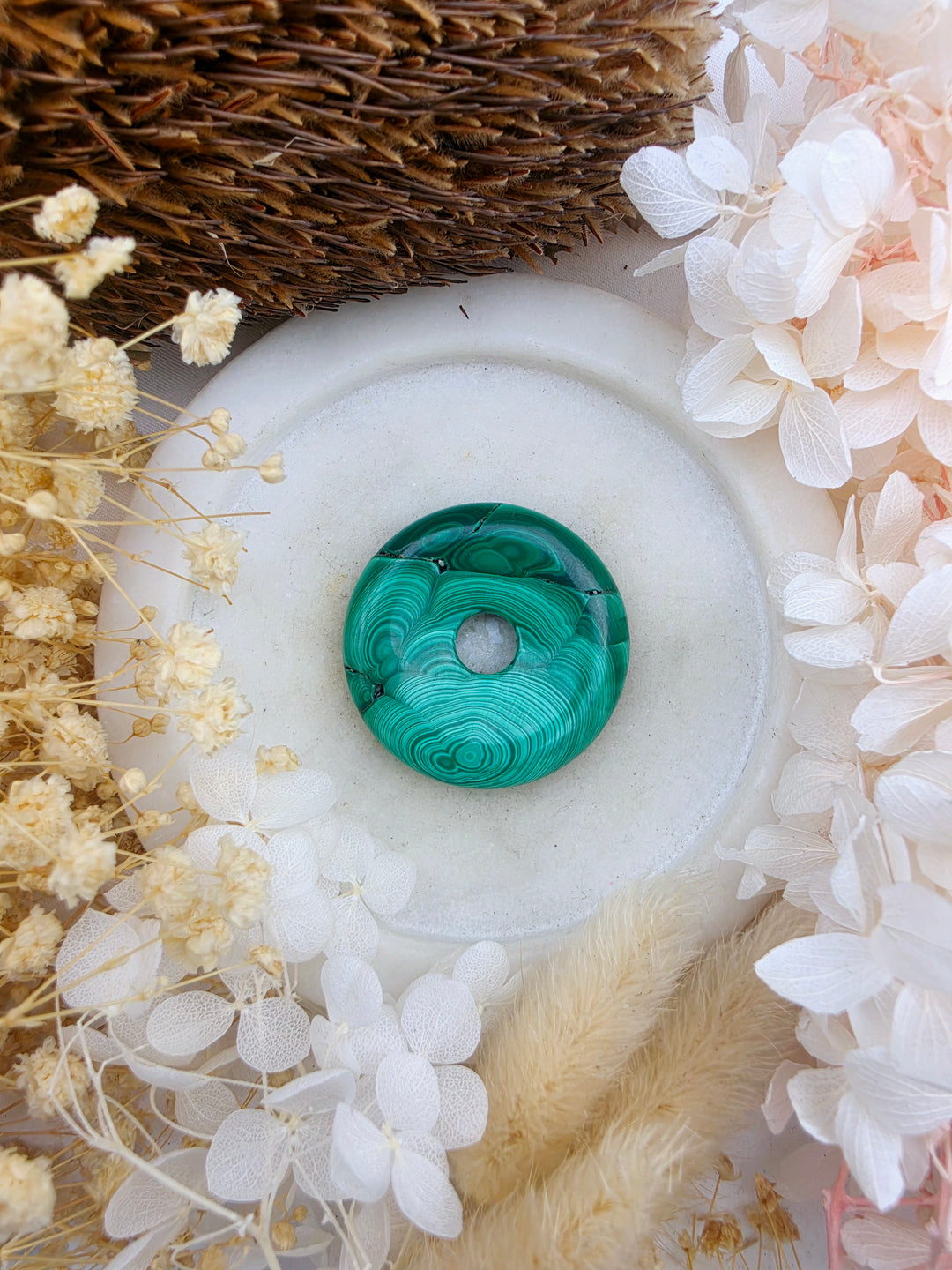 Malachite Circle Of Light Pendant