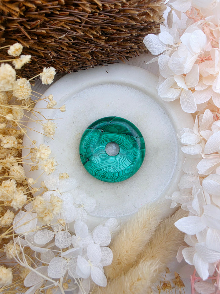 Malachite Circle Of Light Pendant
