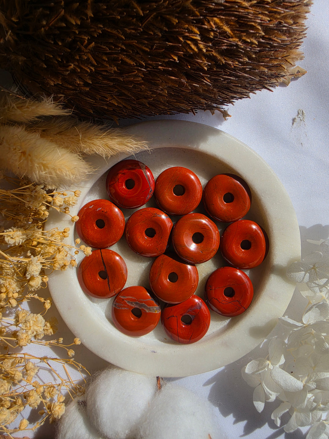 Red Jasper Donut Pendant