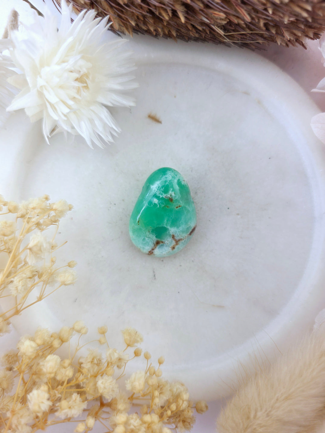 Chrysoprase Tumbled Pendant