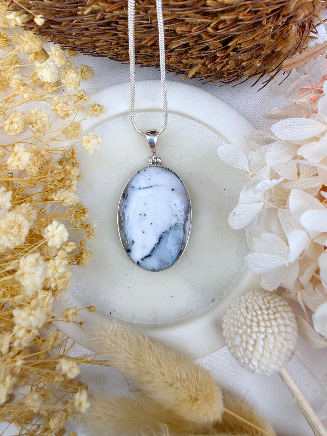 Merlinite Silver Pendant — Everyday Magic