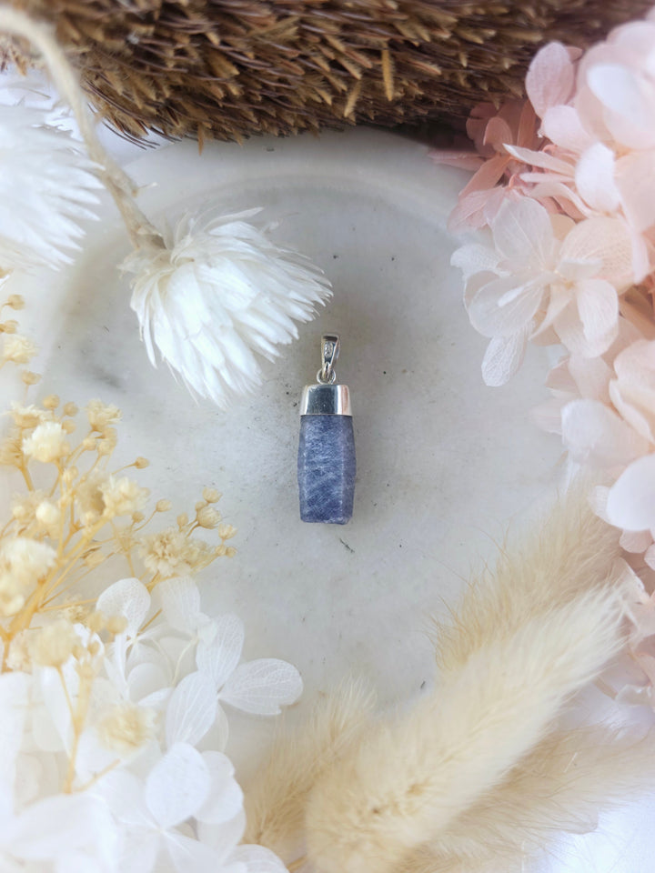Sapphire Silver Pendant